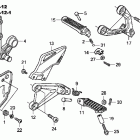 HURRICANE 1000 CBR1000RR Подножки