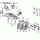 STATELINE ABS  VT1300CRA Крышка головки заднего цилиндра