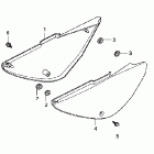 CRF100F БОКОВАЯ КРЫШКА