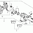 CRF230L Задний тормозной суппорт