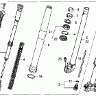 CRF250X Передняя вилка
