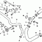 VFR800 Патрубки охлаждения