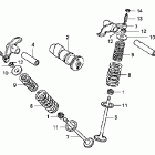 CRF100F Распредвал и клапана