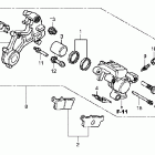 CRF230L Задний тормозной суппорт