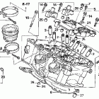 VFR800 Головка цилиндров задняя