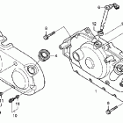 VT750C2 Крышка картера правая