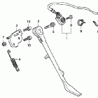 VT750C2 Подножка