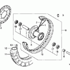 VT750C2 Переднее колесо