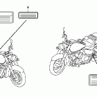 VT750CA Предупредительные таблички