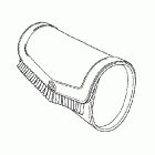 VTX1800F3 Pouch, fr. leather (fringed)