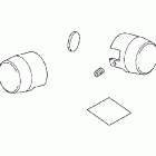 VTX1800N1 Billet banjo bolt covers