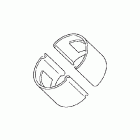 VTX1800N3 Chrome fork tube cover set