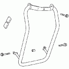 VTX1800N3 Chrome radiator guard