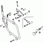 VTX1800N3 Saddlebag mounting brackets