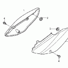CRF70F БОКОВАЯ КРЫШКА