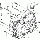 CRF80F Крышка картера правая