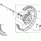 CRF80F Переднее колесо