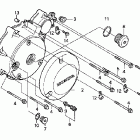 VT750C Крышка картера левая