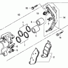 VT750C2 Передний тормозной суппорт