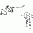 VT750DCA Задний фонарь
