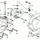 VTX1300R Крышка картера левая