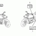 VTX1800F1 Наклейки предупреждения