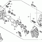 VTX1800F1 Передний тормозной суппорт правый