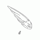 VTX1800N1 Chrome front fender ornament