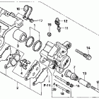 CB600F Задний тормозной суппорт