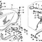 CB900F ТОПЛИВНЫЙ БАК