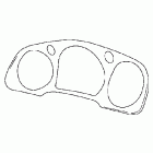 GL1800 Instrument accent (carbon type)