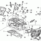 VT750DCB Головка цилиндров задняя