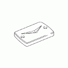 VTX1300C Chrome billet master cylinder cover set (v)