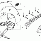 VTX1800N1 Rear fender @ grab rail (2)