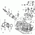 VTX1800R3 Задняя головка цилиндров