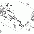 VTX1800R3 Передний тормоз правый