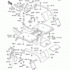 Bayou 300 (KLF300-B15) Заднее крыло