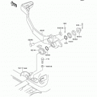 Prairie 300 (KVF300-B4) Педаль тормоза
