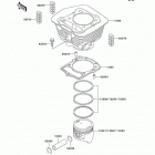 Prairie 300 (KVF300-B4) Цилиндр и поршни