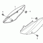 CRF70F БОКОВАЯ КРЫШКА