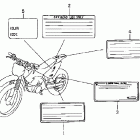 CRF80F Предупредительные таблички