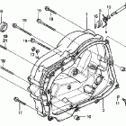 CRF80F Крышка картера правая