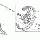 CRF80F Переднее колесо