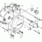 VT750C Крышка картера левая