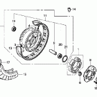 VT750C Заднее колесо