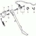 VT750C Подножка