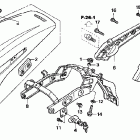 VTX1800F1 Rear fender @ grab rail (vtx1800f)