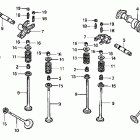 VTX1800R2 Распредвал и клапана