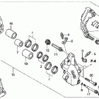 VTX1800S1 Передний тормозной суппорт левый
