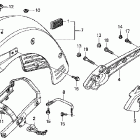 VTX1800S1 Rear fender @ grab rail (1)